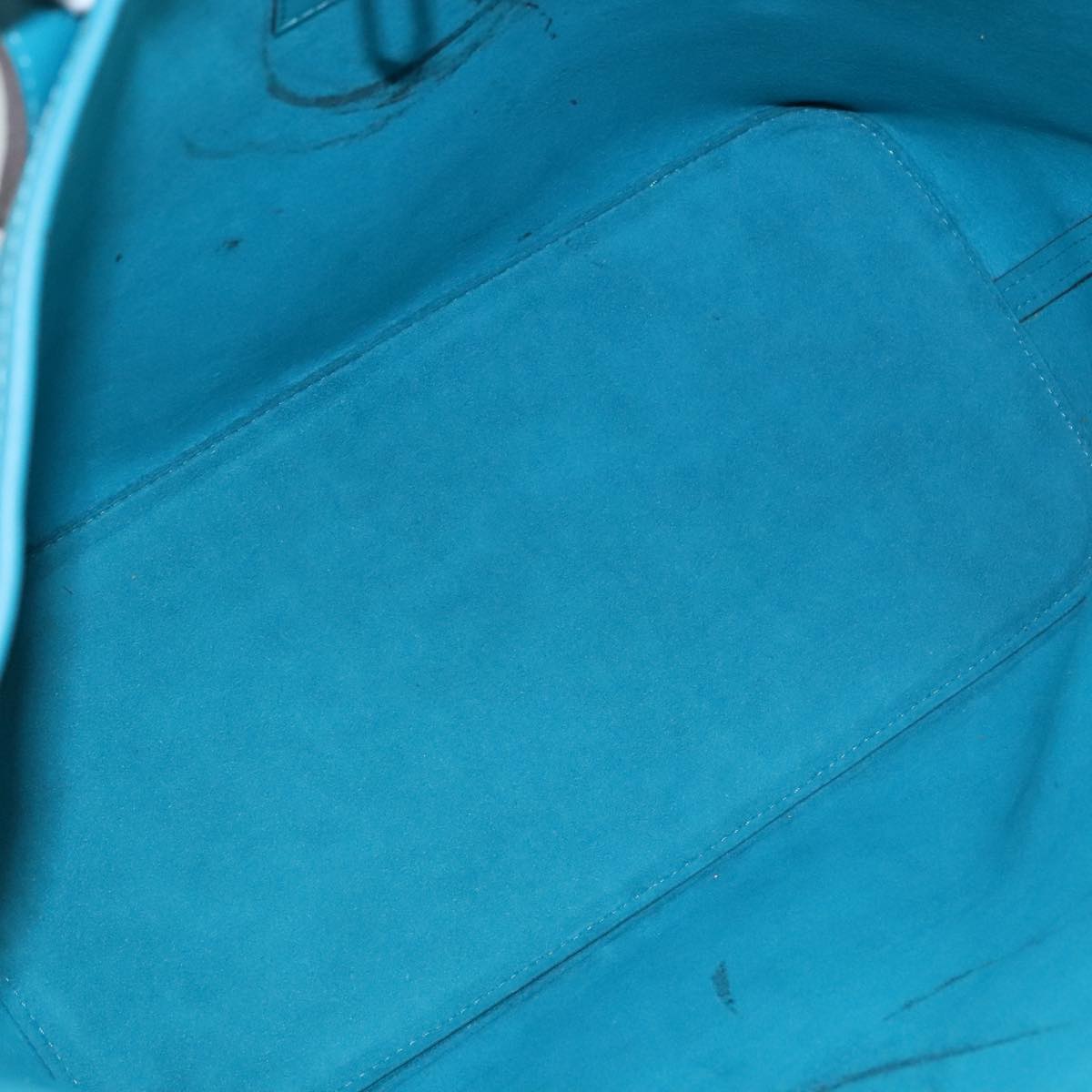 LOUIS VUITTON Epi Neverfull MM Tote Bag Cyan M40930 LV 106658