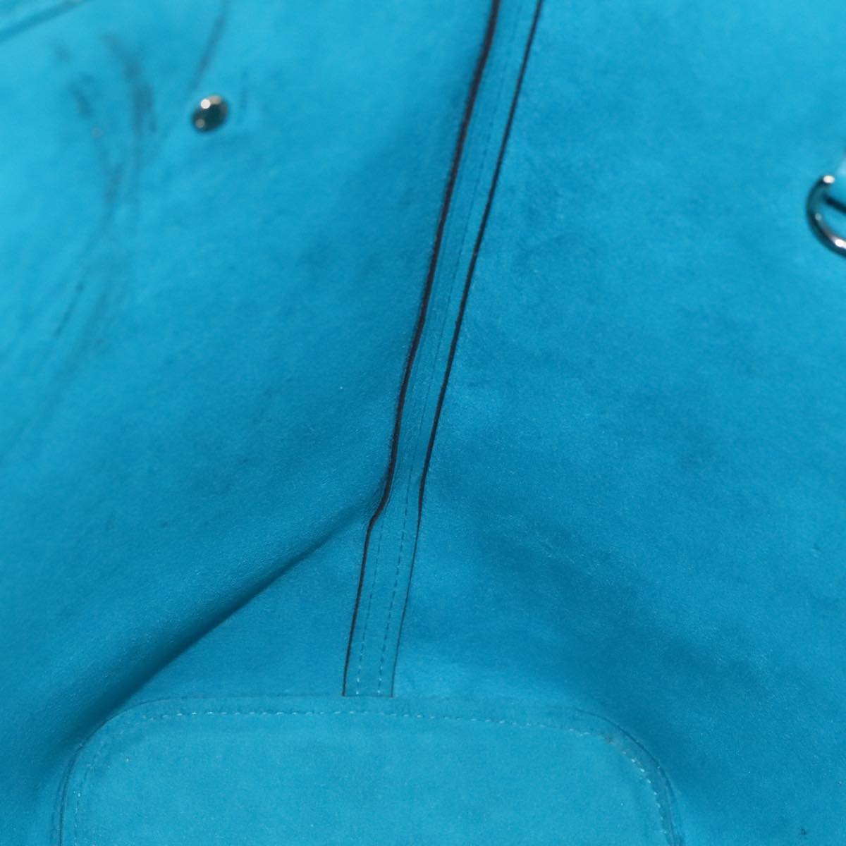 LOUIS VUITTON Epi Neverfull MM Tote Bag Cyan M40930 LV 106658
