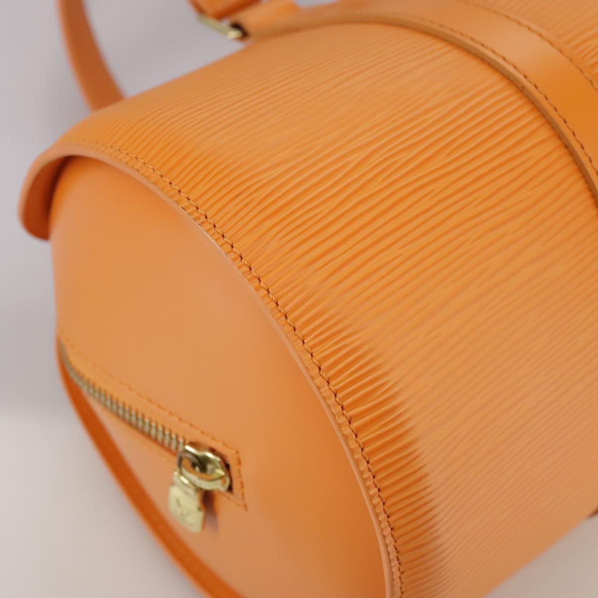LOUIS VUITTON Epi Soufflot Hand Bag Orange Mandarin M5222H LV 106668