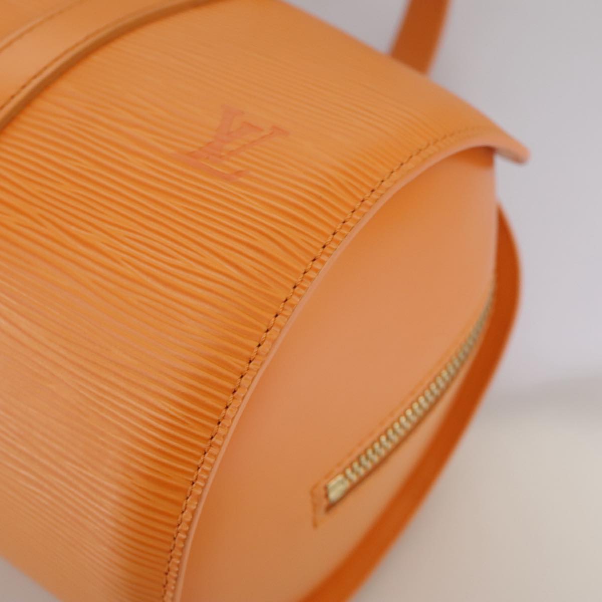 LOUIS VUITTON Epi Soufflot Hand Bag Orange Mandarin M5222H LV 106668