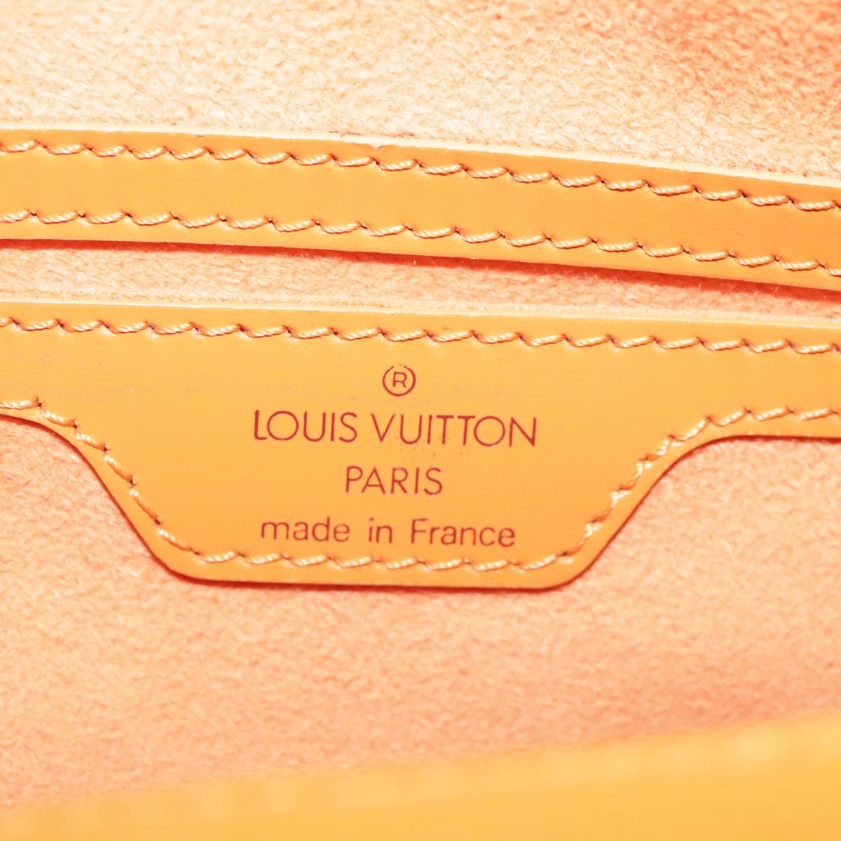 LOUIS VUITTON Epi Soufflot Hand Bag Orange Mandarin M5222H LV 106668