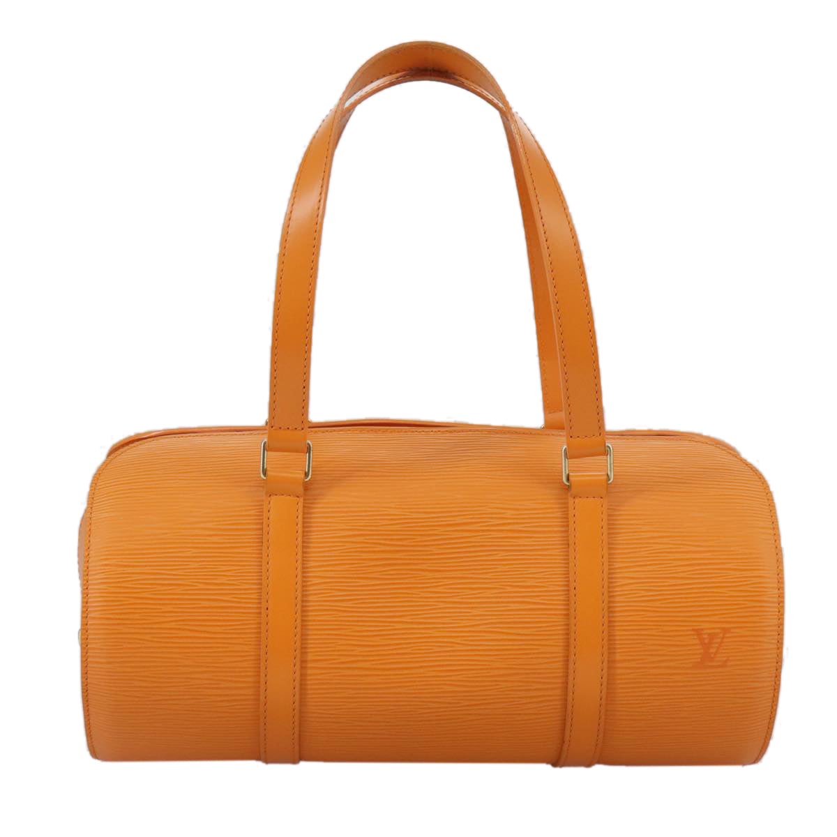 LOUIS VUITTON Epi Soufflot Hand Bag Orange Mandarin M5222H LV 106668