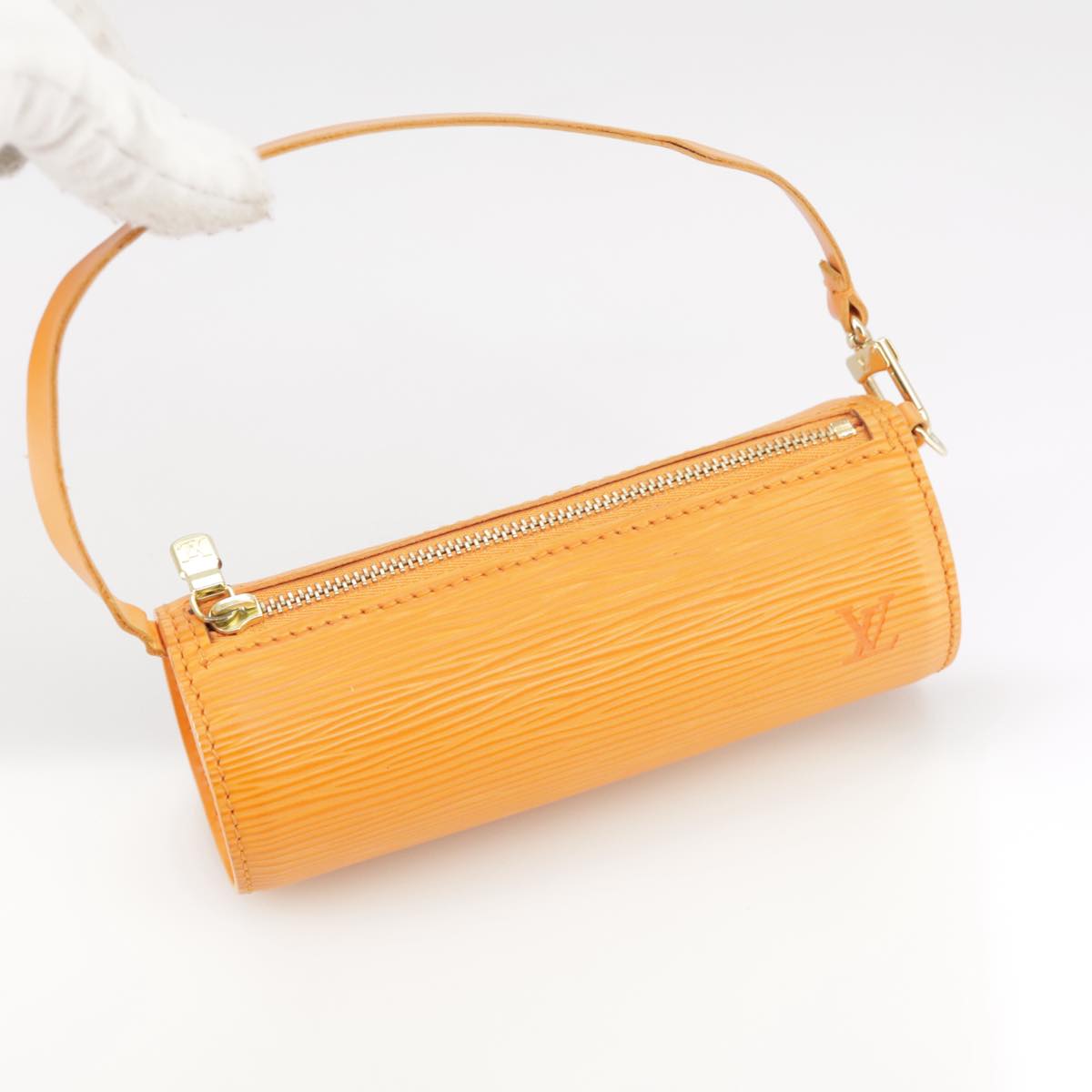 LOUIS VUITTON Epi Soufflot Hand Bag Orange Mandarin M5222H LV 106668