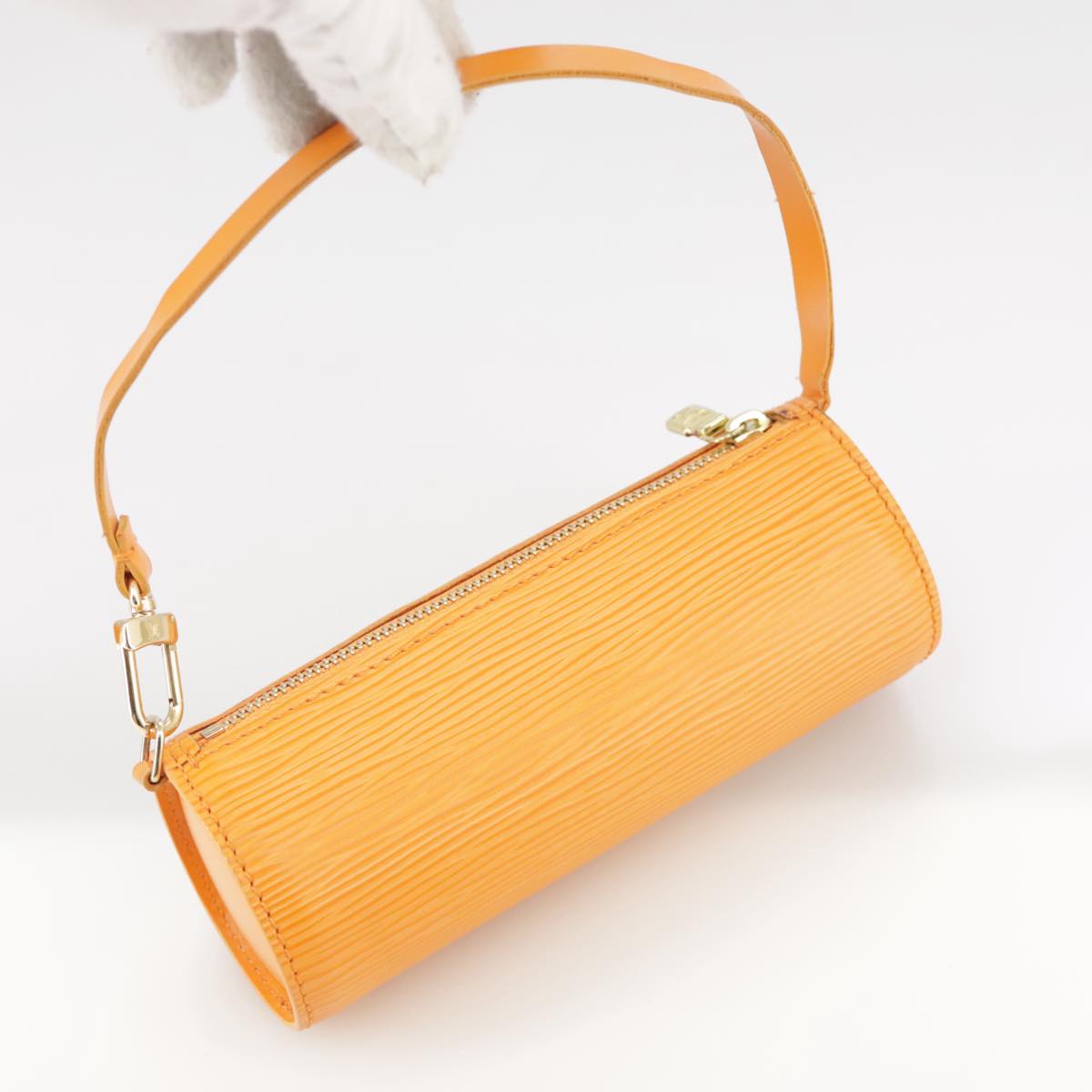 LOUIS VUITTON Epi Soufflot Hand Bag Orange Mandarin M5222H LV 106668
