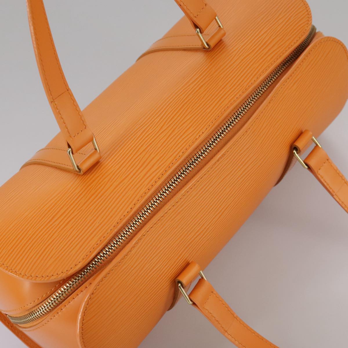 LOUIS VUITTON Epi Soufflot Hand Bag Orange Mandarin M5222H LV 106668