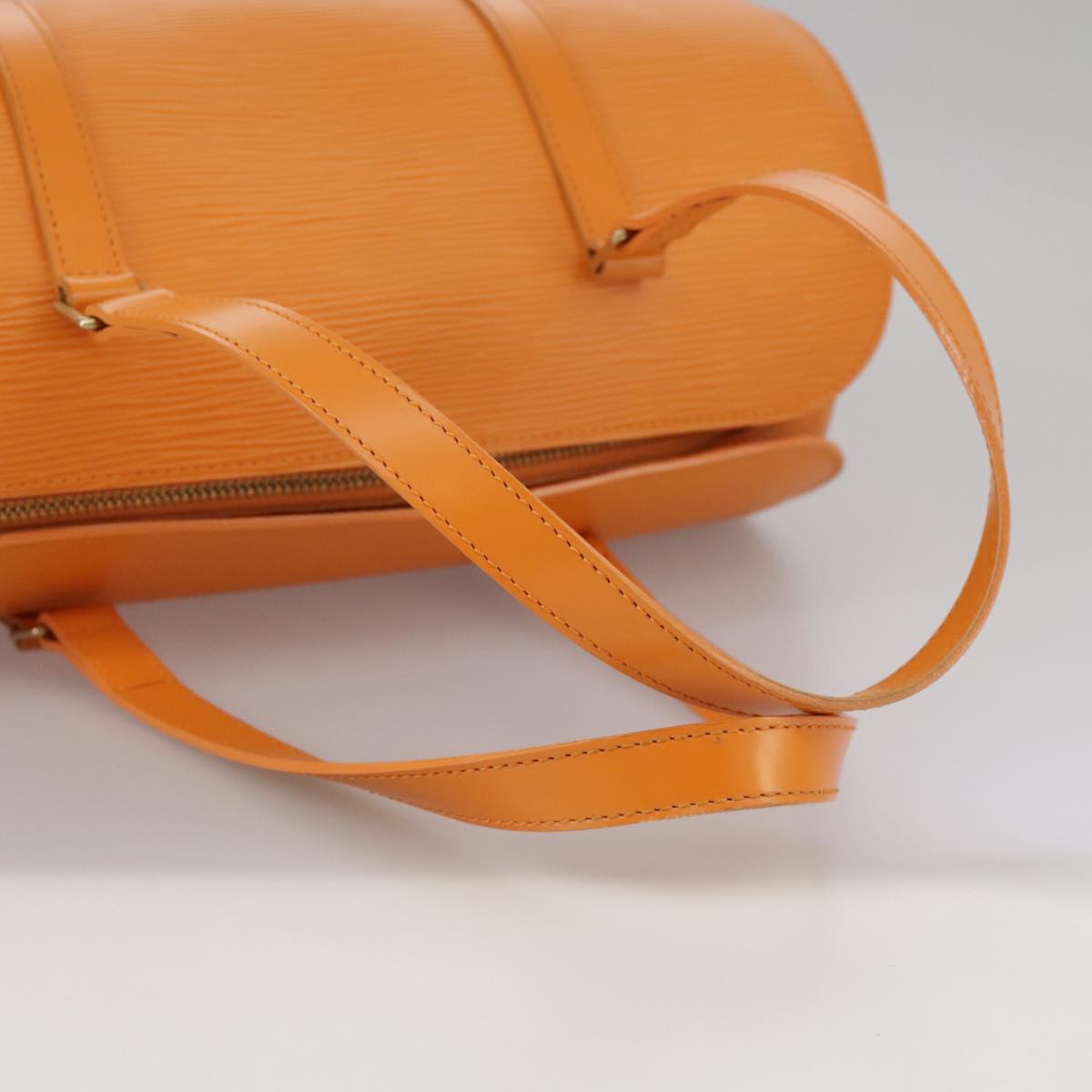 LOUIS VUITTON Epi Soufflot Hand Bag Orange Mandarin M5222H LV 106668