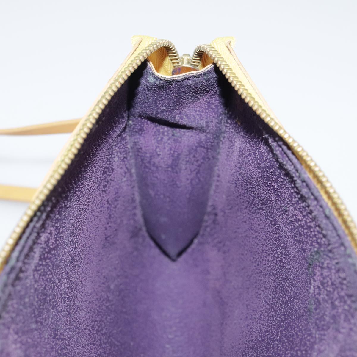 LOUIS VUITTON Epi Pochette Accessoires Pouch Yellow M52989 LV 106689