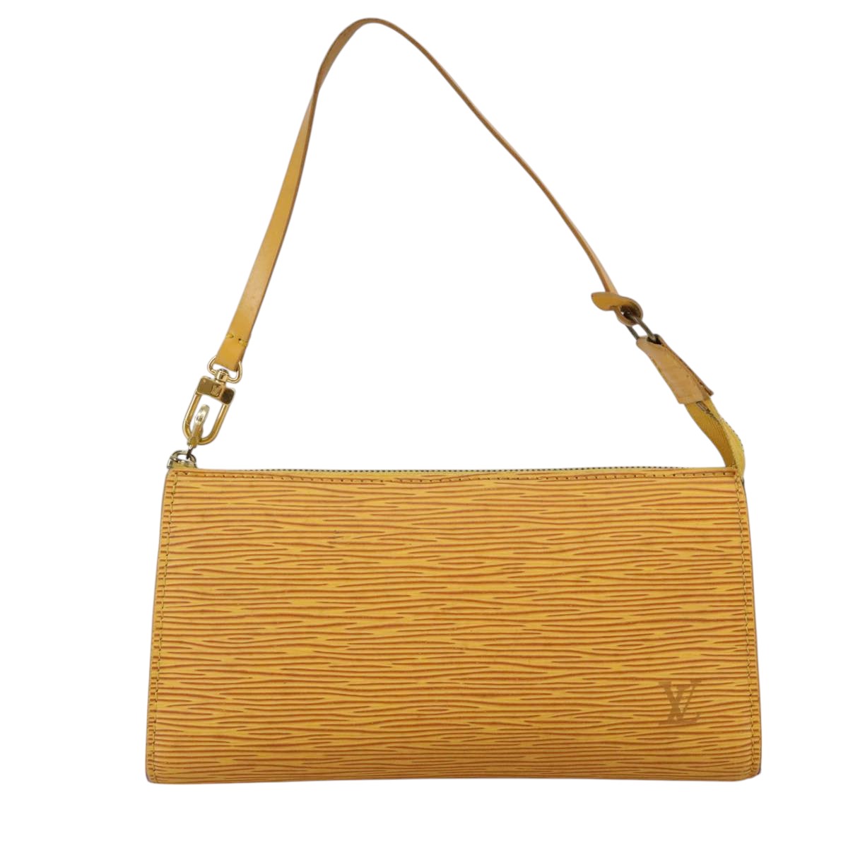 LOUIS VUITTON Epi Pochette Accessoires Pouch Yellow M52989 LV 106689