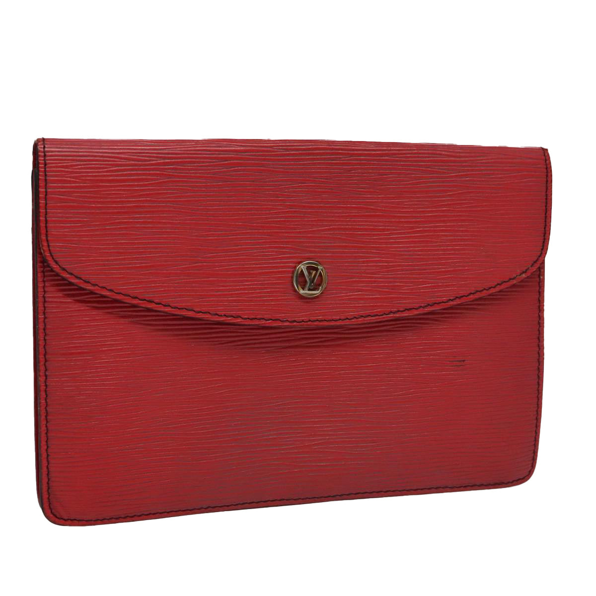 LOUIS VUITTON Epi Montaigne 23 Clutch Bag Red M52667 LV 106705