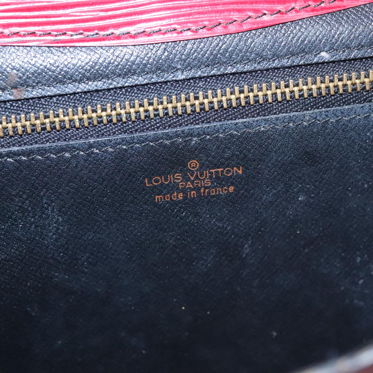 LOUIS VUITTON Epi Montaigne 23 Clutch Bag Red M52667 LV 106705