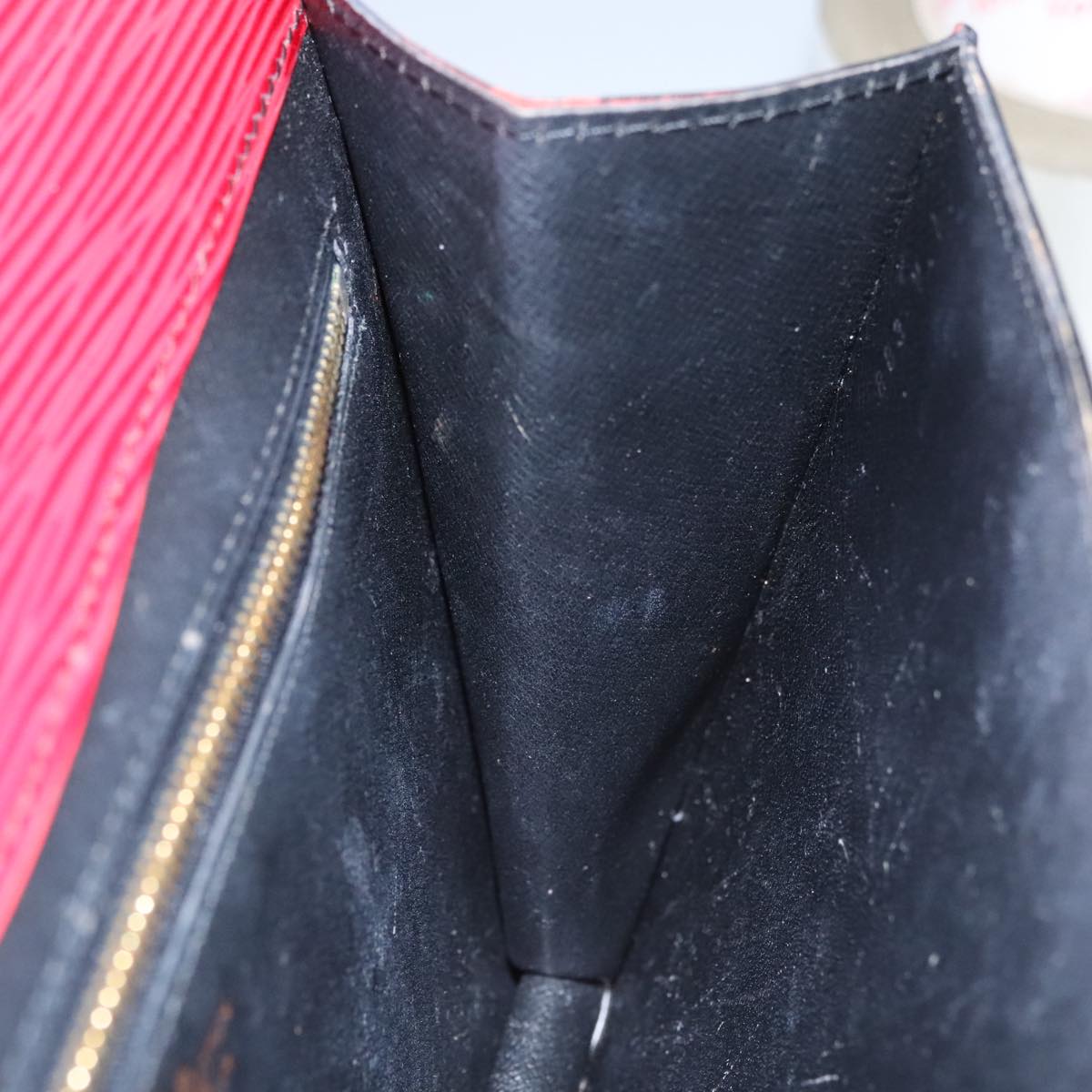 LOUIS VUITTON Epi Montaigne 23 Clutch Bag Red M52667 LV 106705