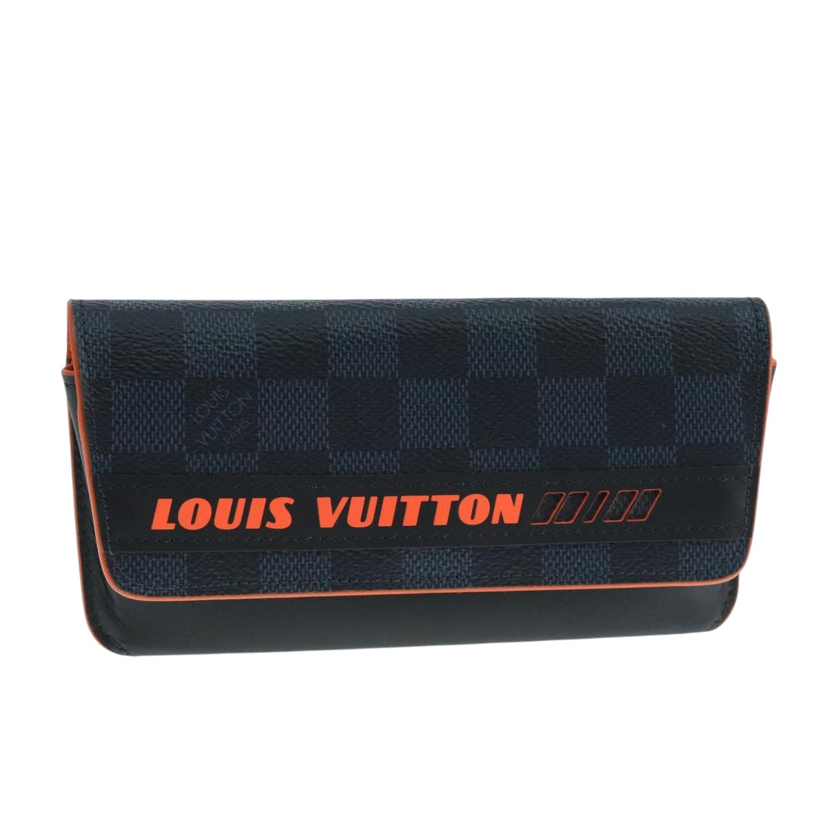 LOUIS VUITTON Damier Cobalt Etui Lunette Woody Glasses Case GI0380 106715