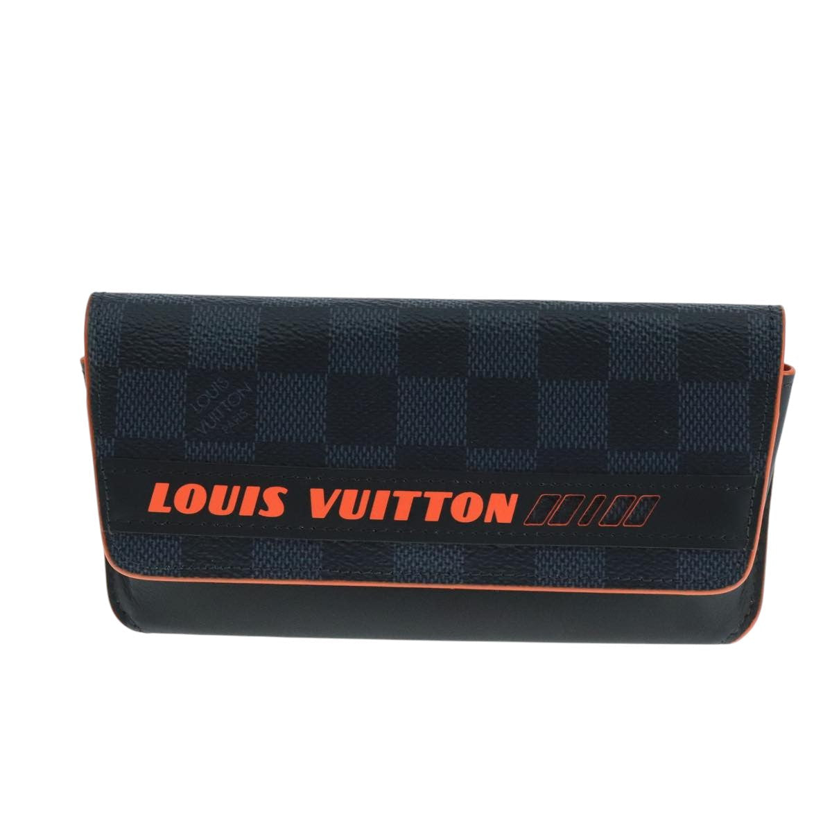 LOUIS VUITTON Damier Cobalt Etui Lunette Woody Glasses Case GI0380 106715