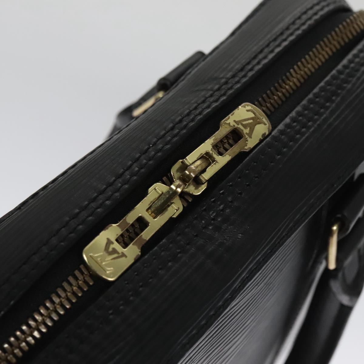 LOUIS VUITTON Epi Hand Bag SPO Black LV 106723A