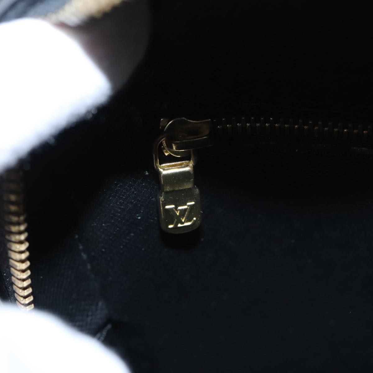 LOUIS VUITTON Epi Hand Bag SPO Black LV 106723A