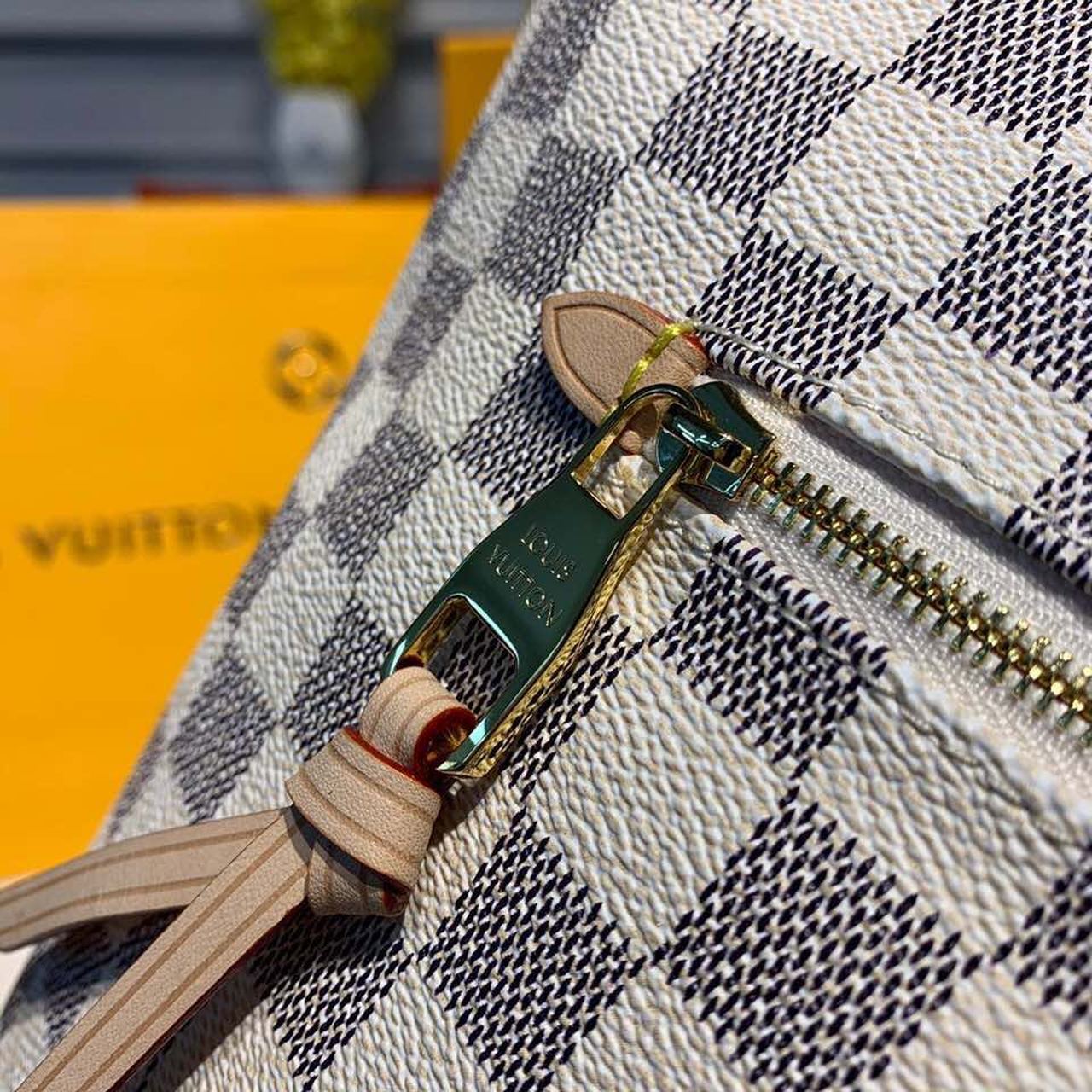 LV Lena MM Damier Azur Canvas For Women, WomenÃ¢â‚¬â„¢s Handbags, Shoulder Bags 13in/33cm LV N44040