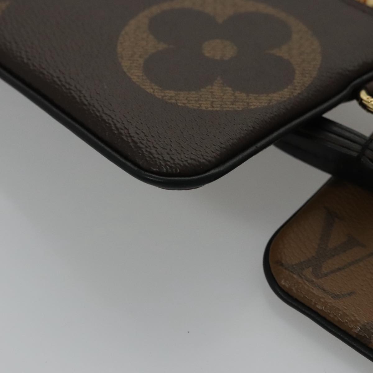 LOUIS VUITTON Monogram Reverse Pochette Trio Coin Purse M68756 LV 106999A
