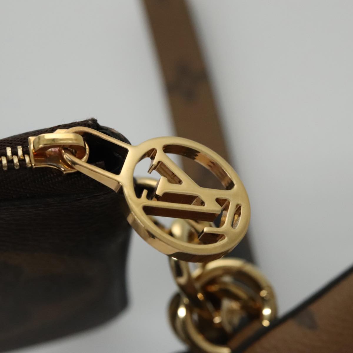 LOUIS VUITTON Monogram Reverse Pochette Trio Coin Purse M68756 LV 106999A