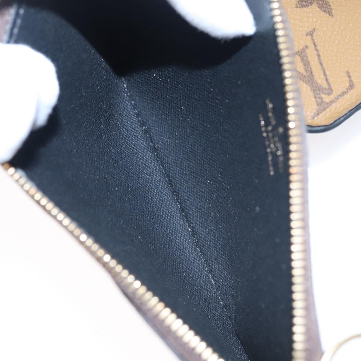 LOUIS VUITTON Monogram Reverse Pochette Trio Coin Purse M68756 LV 106999A