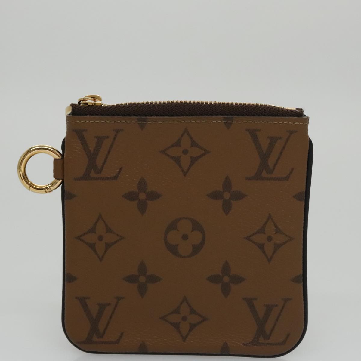 LOUIS VUITTON Monogram Reverse Pochette Trio Coin Purse M68756 LV 106999A