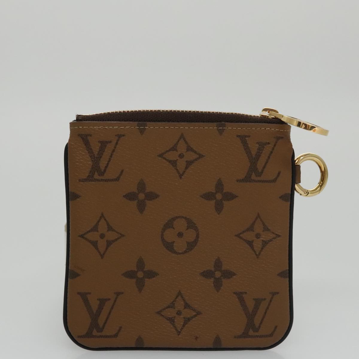 LOUIS VUITTON Monogram Reverse Pochette Trio Coin Purse M68756 LV 106999A