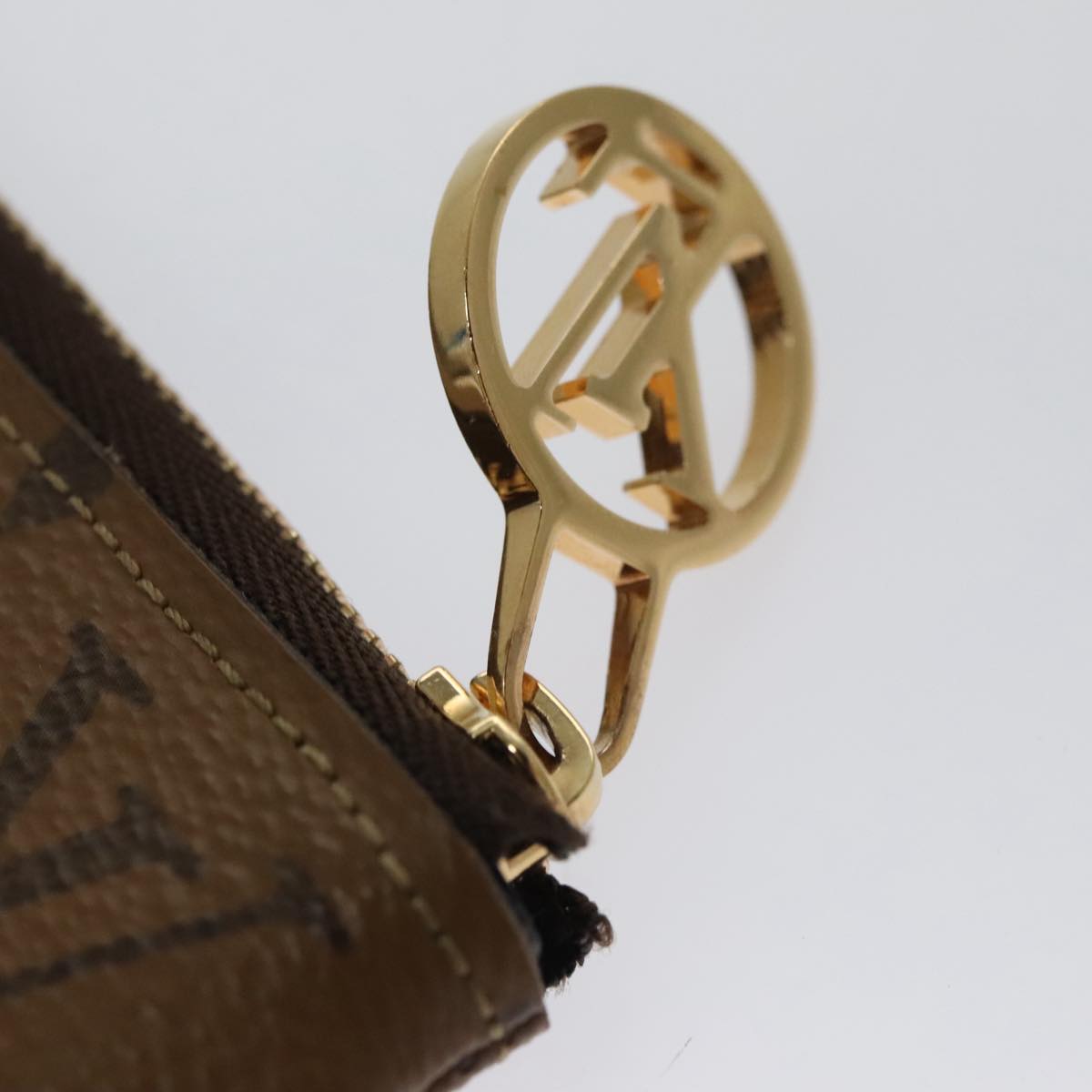 LOUIS VUITTON Monogram Reverse Pochette Trio Coin Purse M68756 LV 106999A