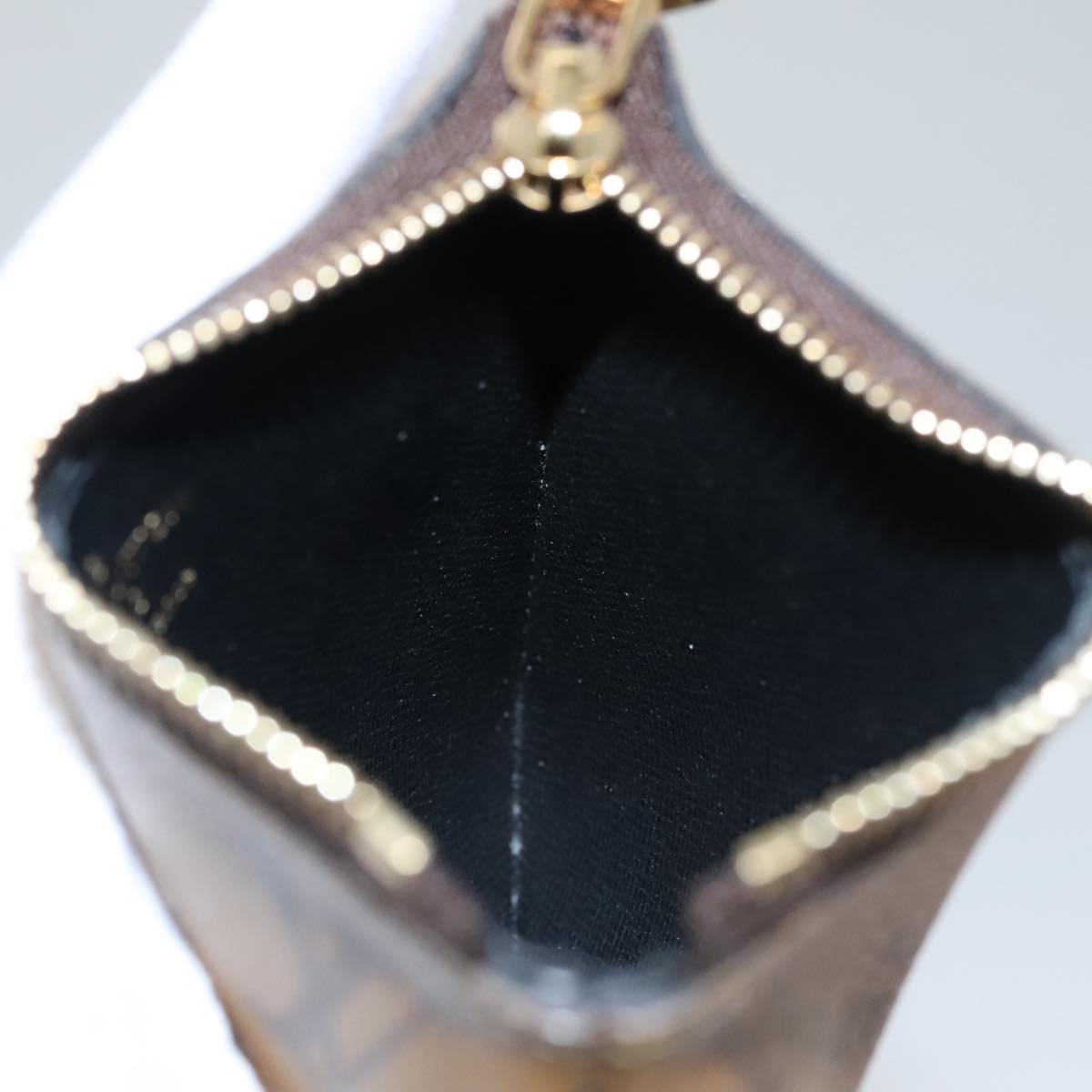 LOUIS VUITTON Monogram Reverse Pochette Trio Coin Purse M68756 LV 106999A