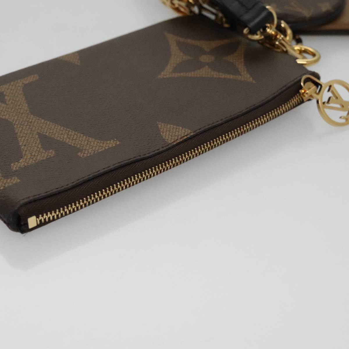 LOUIS VUITTON Monogram Reverse Pochette Trio Coin Purse M68756 LV 106999A
