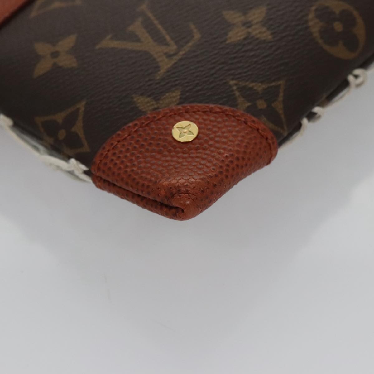 LOUIS VUITTON Monogram Net Flat Clutch Bag M80543 LV 107000