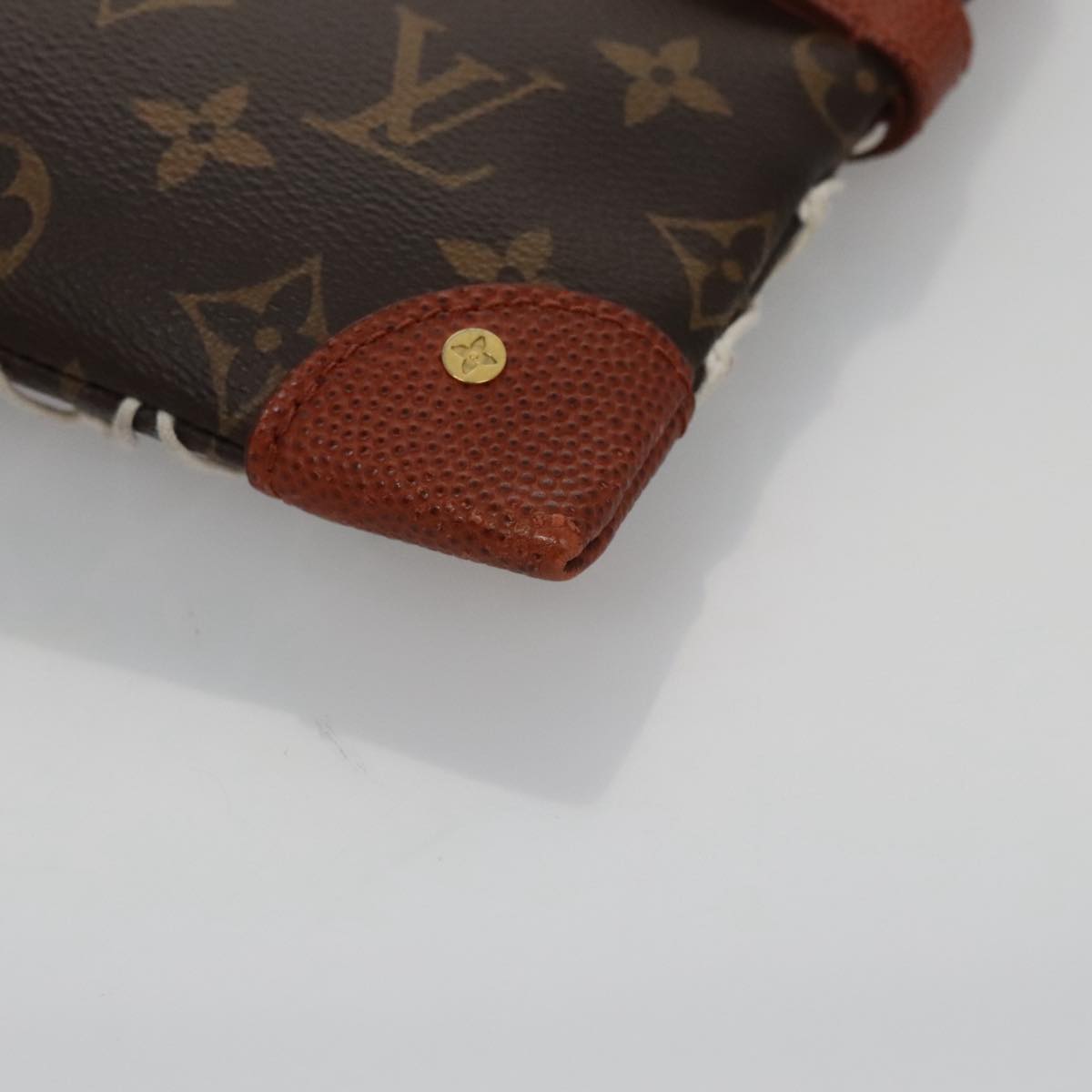 LOUIS VUITTON Monogram Net Flat Clutch Bag M80543 LV 107000