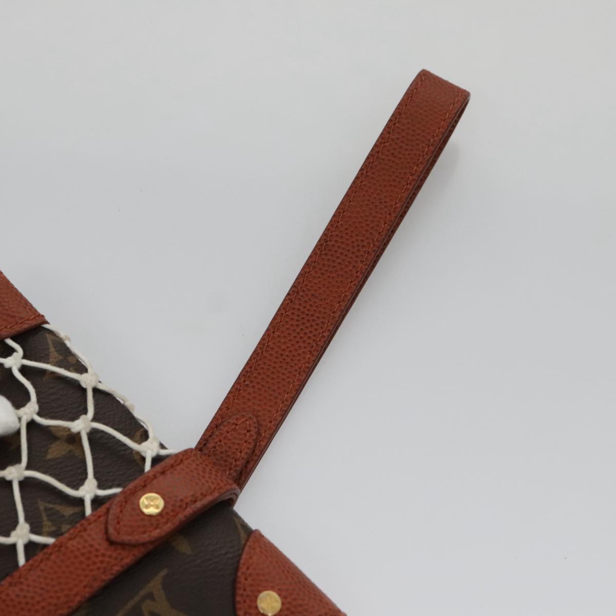 LOUIS VUITTON Monogram Net Flat Clutch Bag M80543 LV 107000