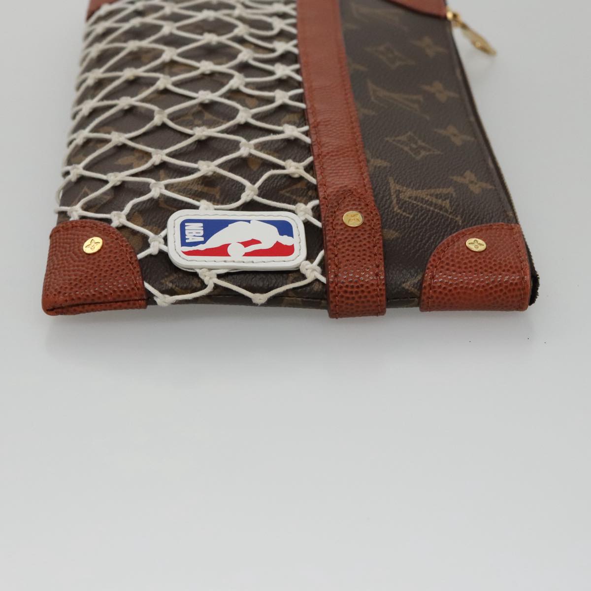LOUIS VUITTON Monogram Net Flat Clutch Bag M80543 LV 107000