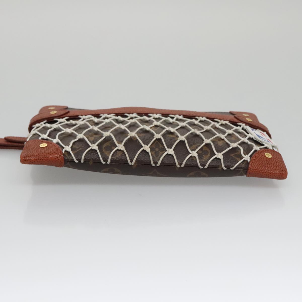 LOUIS VUITTON Monogram Net Flat Clutch Bag M80543 LV 107000