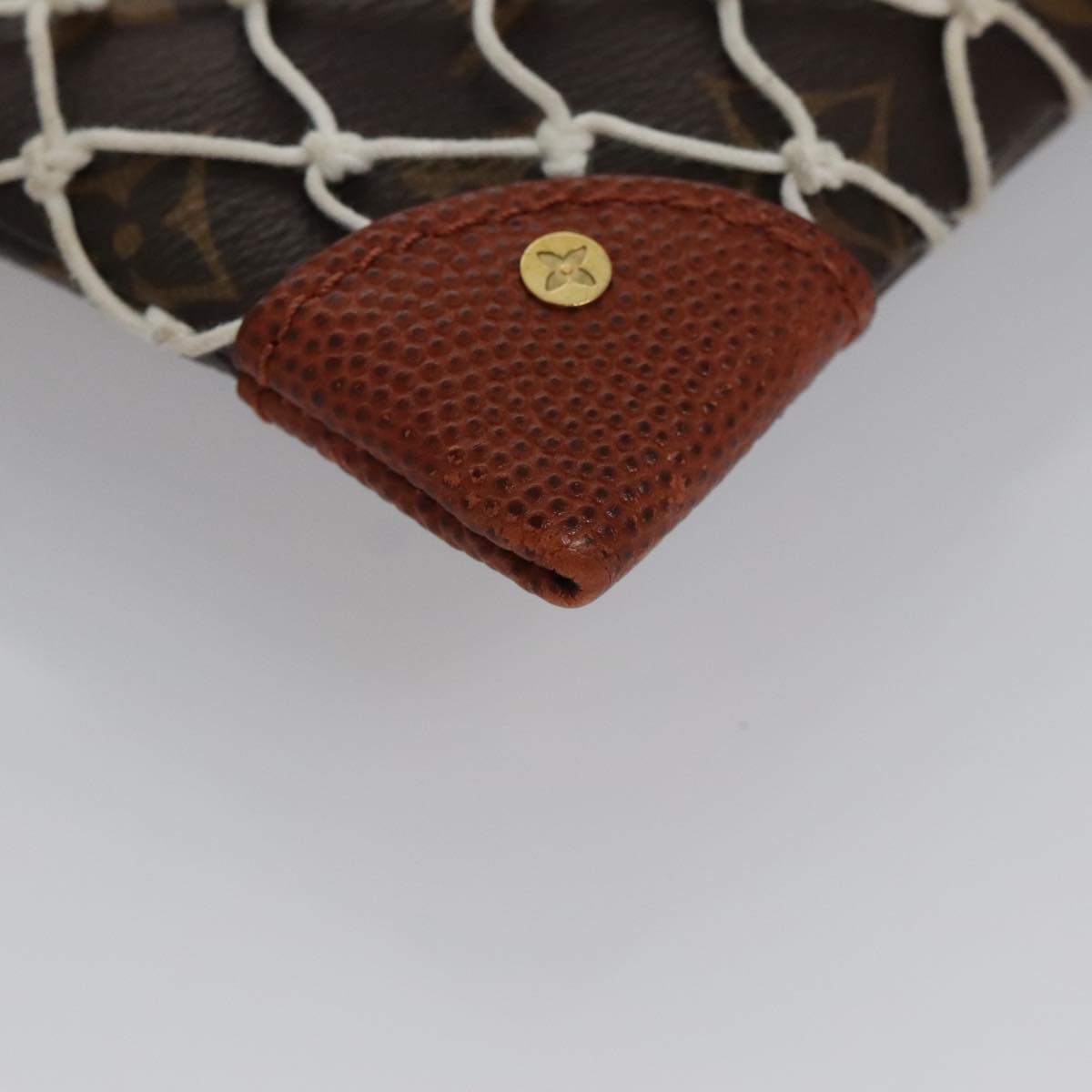 LOUIS VUITTON Monogram Net Flat Clutch Bag M80543 LV 107000