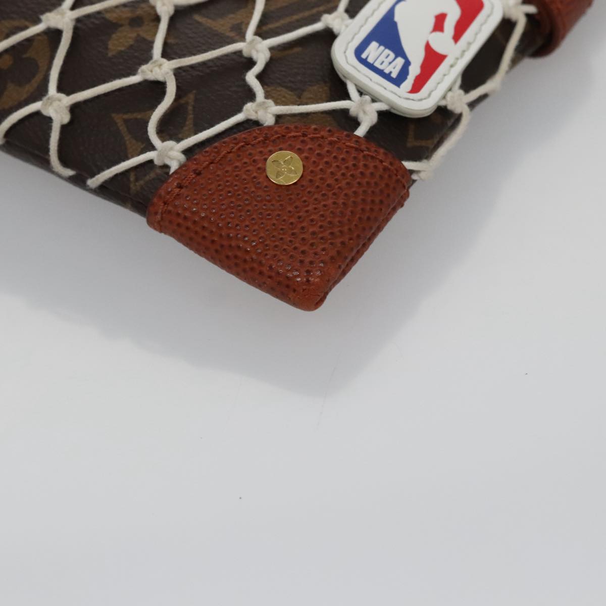 LOUIS VUITTON Monogram Net Flat Clutch Bag M80543 LV 107000