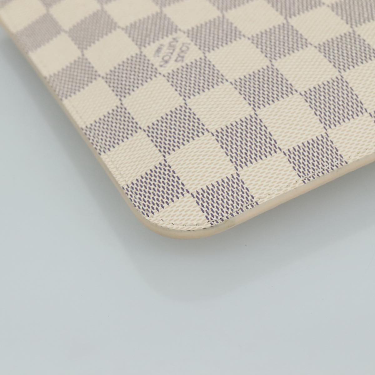 LOUIS VUITTON Damier Azur Neverfull MM Pouch Pouch LV 107008