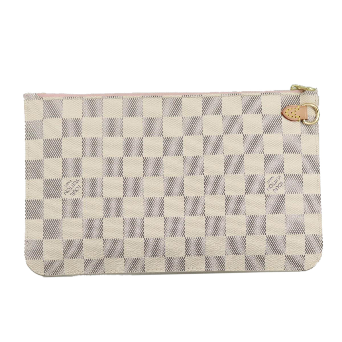 LOUIS VUITTON Damier Azur Neverfull MM Pouch Pouch LV 107008