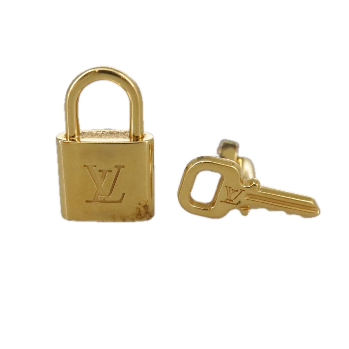 LOUIS VUITTON Bouton De Manchette Cuffs Ag925 Gold LV 107014