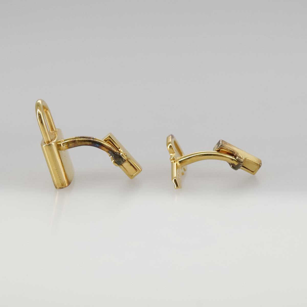 LOUIS VUITTON Bouton De Manchette Cuffs Ag925 Gold LV 107014