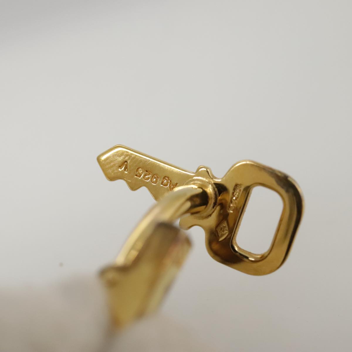 LOUIS VUITTON Bouton De Manchette Cuffs Ag925 Gold LV 107014