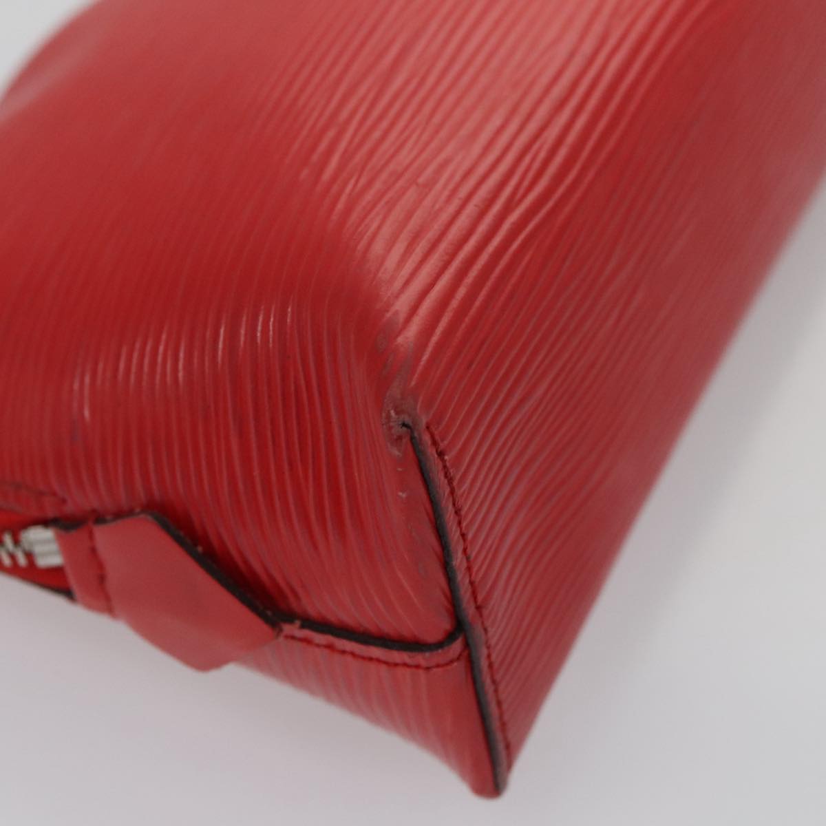 LOUIS VUITTON Epi Pochette Cosmetic PM Pouch Red M41114 LV 107015