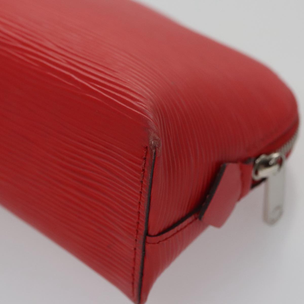 LOUIS VUITTON Epi Pochette Cosmetic PM Pouch Red M41114 LV 107015