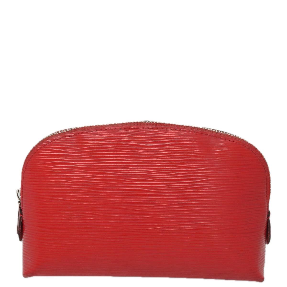 LOUIS VUITTON Epi Pochette Cosmetic PM Pouch Red M41114 LV 107015