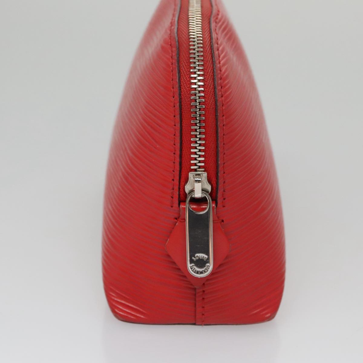LOUIS VUITTON Epi Pochette Cosmetic PM Pouch Red M41114 LV 107015