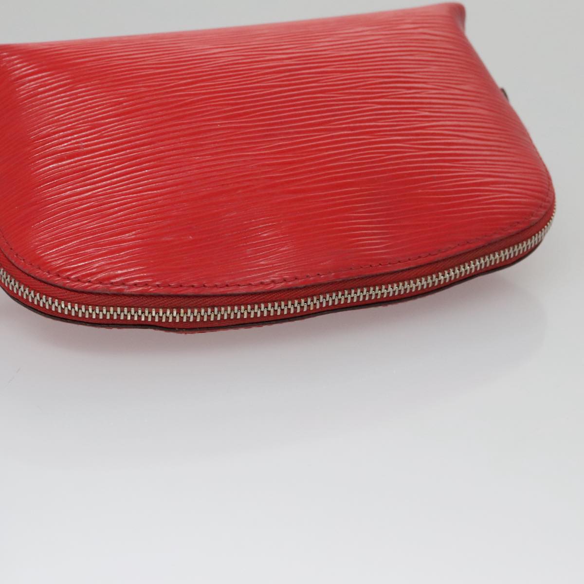 LOUIS VUITTON Epi Pochette Cosmetic PM Pouch Red M41114 LV 107015