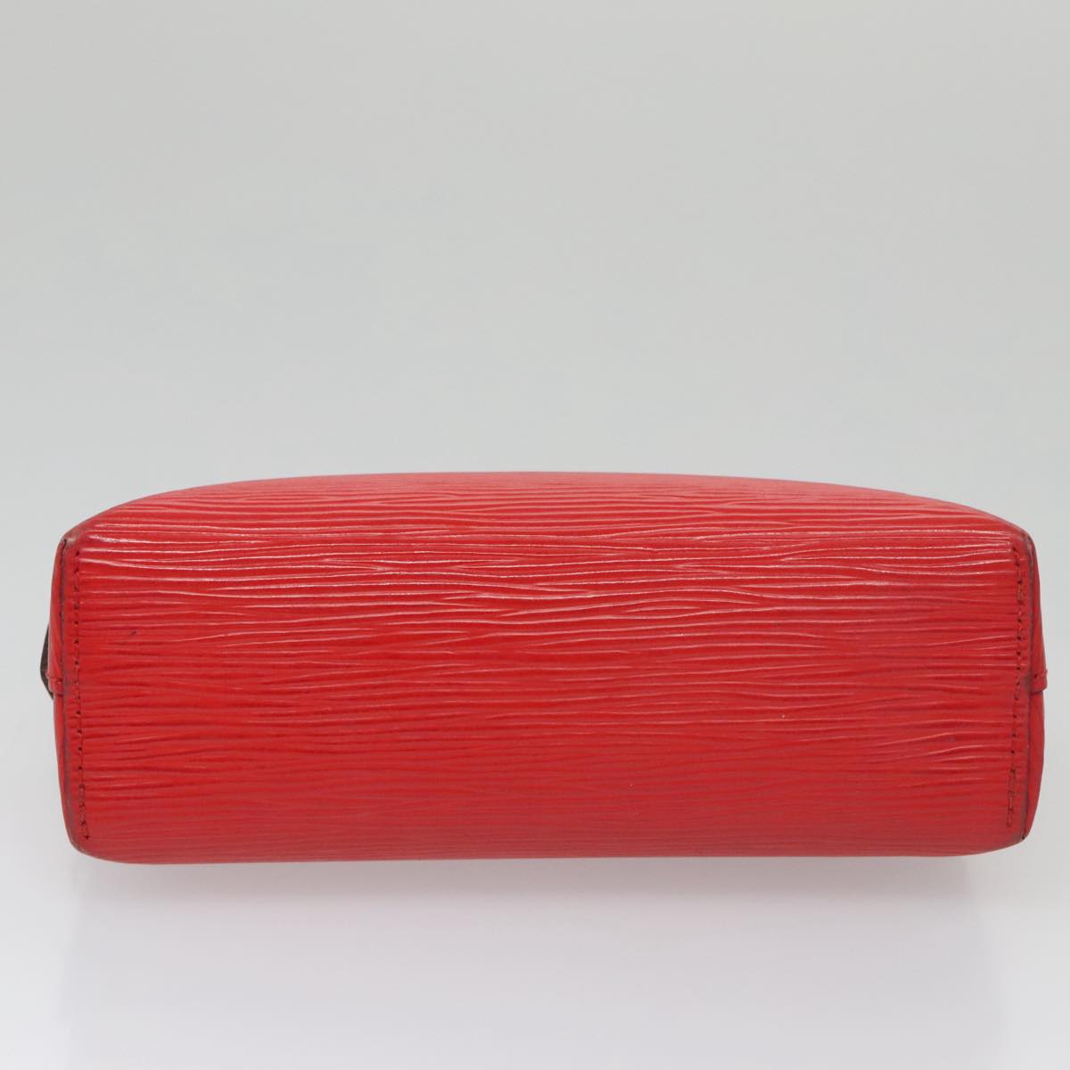 LOUIS VUITTON Epi Pochette Cosmetic PM Pouch Red M41114 LV 107015