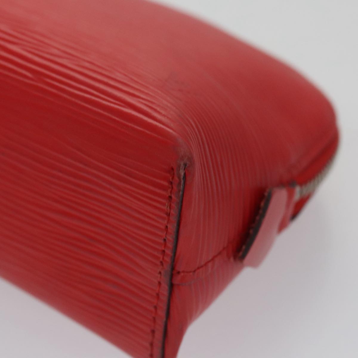 LOUIS VUITTON Epi Pochette Cosmetic PM Pouch Red M41114 LV 107015
