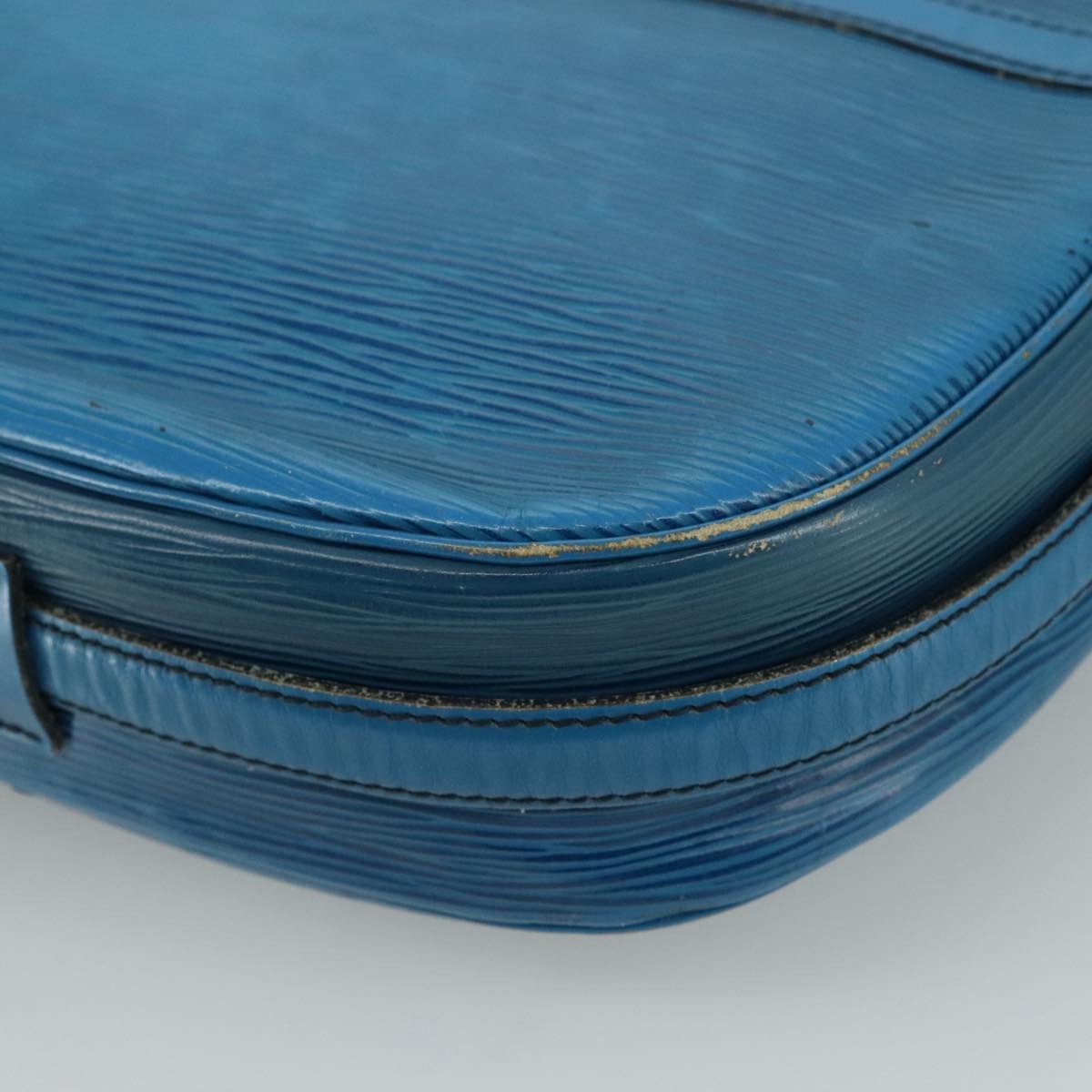 LOUIS VUITTON Epi June Feuille Shoulder Bag Blue M52155 LV 107061