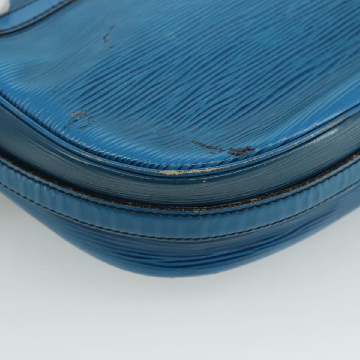 LOUIS VUITTON Epi June Feuille Shoulder Bag Blue M52155 LV 107061