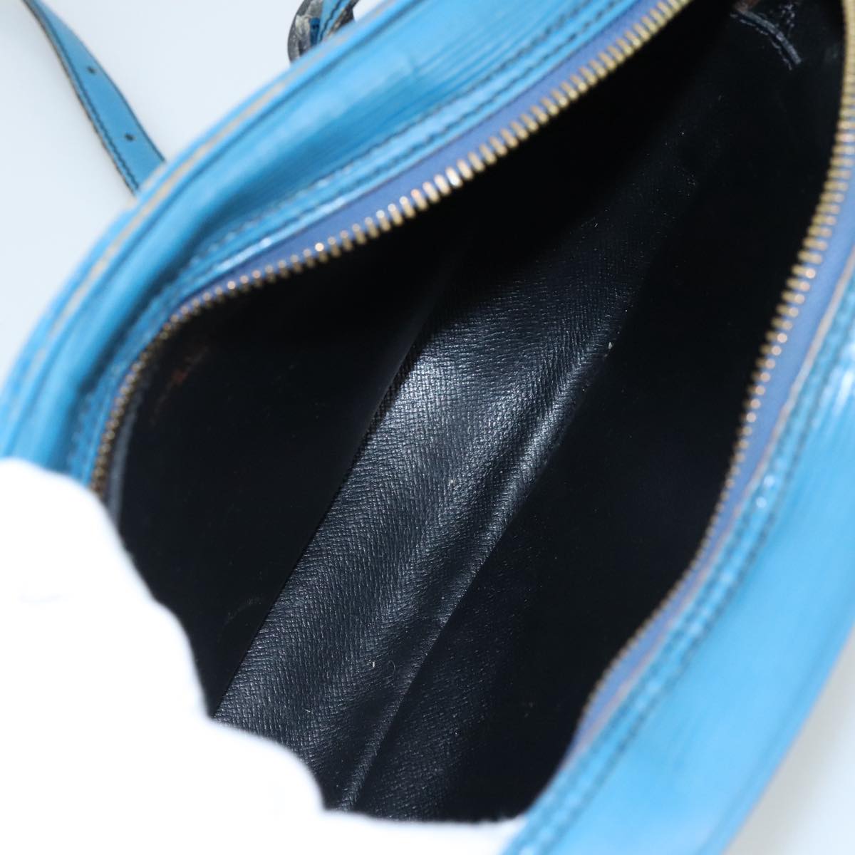 LOUIS VUITTON Epi June Feuille Shoulder Bag Blue M52155 LV 107061